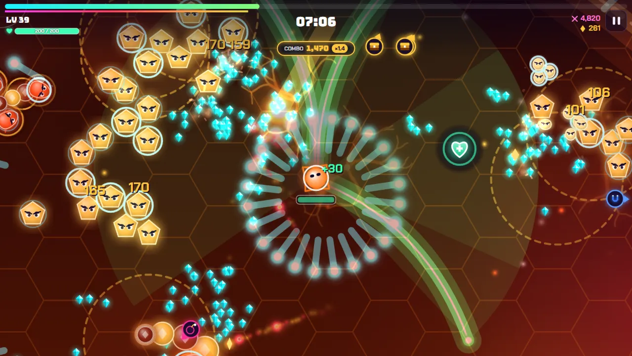 Playing Chroma Blitz in Solar Forge